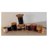 BR2 - Variety of Vintage Wooden Spools