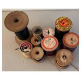 BR2 - Variety of Vintage Wooden Spools