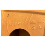 BR1 - Pair of Vintage Roseville Pottery Water Lily Bookends