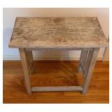 UL - Vintage Accent Table in Weathered Wood