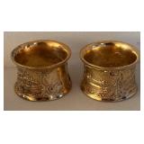 BR1 - Napkin Rings - Vintage Assorted, Engraved Floral, Animal Designs and More