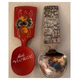 BR1 - Scandinavian Folk Art Lot - Dala Horse, Candleholders, Spoons, Linen Napkins and More