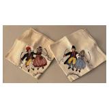 BR1 - Scandinavian Folk Art Lot - Dala Horse, Candleholders, Spoons, Linen Napkins and More