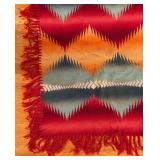 BR1 - Vintage Southwestern Blanket  - Geometric Zigzag Pattern