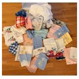 UB - Vintage Linens & Embroidered Cloths - Assorted Floral & Plaid Styles