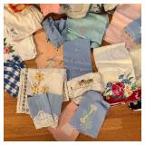 UB - Vintage Linens & Embroidered Cloths - Assorted Floral & Plaid Styles