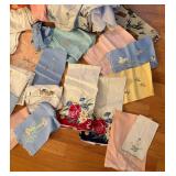 UB - Vintage Linens & Embroidered Cloths - Assorted Floral & Plaid Styles