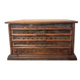 UL - Antique Belding Silk Spool Cabinet