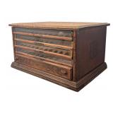 UL - Antique Belding Silk Spool Cabinet