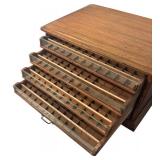 UL - Antique Belding Silk Spool Cabinet