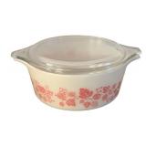 UL - Vintage Pyrex Gooseberry Pattern 3-Piece Bowl Set with Lids
