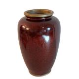 BR1 - Asian Style Vase with Gold Landscape Motif