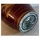 BR1 - Asian Style Vase with Gold Landscape Motif