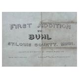 UL - Antique First Addition to Buhl Map