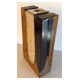 BR1 - Geometric Artisan Crafted Rectangular Pottery Vase