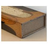 BR1 - Geometric Artisan Crafted Rectangular Pottery Vase