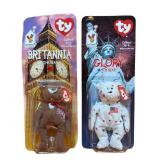 BR1 - TY Beanie Babies - Glory Bear, Britannia Bear, Maple Bear, Erin Bear, Righty Elephant and More