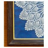 FB - Crochet Doily Wall Art - Framed Lace Decor