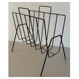 UL - Vintage Mid Century Metal Magazine Stand