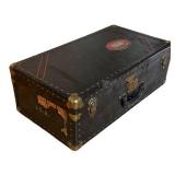FB - Vintage Steamer Trunk - Black with Brass Hardware