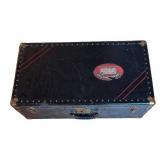 FB - Vintage Steamer Trunk - Black with Brass Hardware