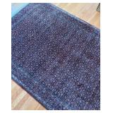 FB - Vintage Persian Hand-Knotted Rug 55 X 82 Inches - Light Wear