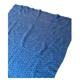 FB - Vintage Blue Chevron Blanket