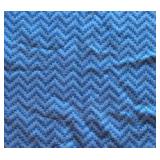FB - Vintage Blue Chevron Blanket