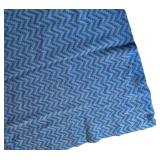FB - Vintage Blue Chevron Blanket
