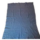 FB - Vintage Blue Chevron Blanket