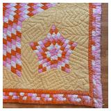 FB - Lone Star Quilt - 62 x 73 in - Vintage, Light Wear