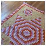 FB - Lone Star Quilt - 62 x 73 in - Vintage, Light Wear