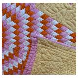FB - Lone Star Quilt - 62 x 73 in - Vintage, Light Wear