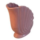 UL - Nautilus Shell Vase - Vintage Pink USA Pottery