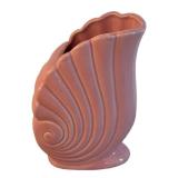 UL - Nautilus Shell Vase - Vintage Pink USA Pottery