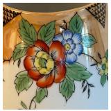 UL - Vintage Japanese Lusterware Floral Patterned Pitcher