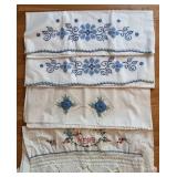 UL - 18 Needlepoint Pillowcases - Embroidered Florals