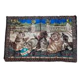 UL - Adorable Vintage Kitten Tapestry - Made in Lebanon