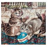 UL - Adorable Vintage Kitten Tapestry - Made in Lebanon