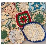 UL - Handcrafted Vintage Crochet Hot Pads - Assorted Round, Square, Oval and More