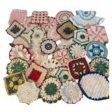 UL - Handcrafted Vintage Crochet Hot Pads - Assorted Round, Square, Oval and More