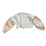 UL - Vintage Scandinavian Folk Costume - Damask Vest, Blouse & Skirt