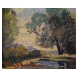 BR1 - Petite Vintage Original Landscape Painting