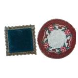 UL - Vintage Embroidered Crochet Doilies - Round Floral Doilies & Assorted Pieces