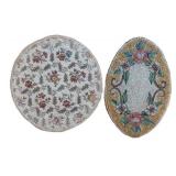 UL - Vintage Embroidered Crochet Doilies - Round Floral Doilies & Assorted Pieces