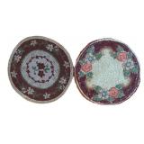 UL - Vintage Embroidered Crochet Doilies - Round Floral Doilies & Assorted Pieces