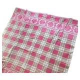 UL - Vintage Pink & White Plaid Blanket