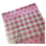 UL - Vintage Pink & White Plaid Blanket