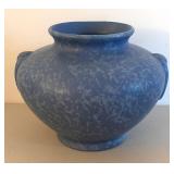 UL - Vintage Brush McCoy Blue Pottery Vase