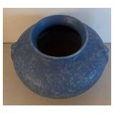 UL - Vintage Brush McCoy Blue Pottery Vase